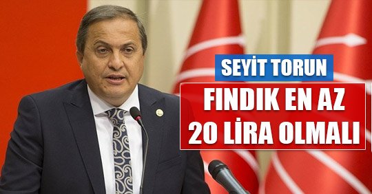 SEYİT TORUN:FINDIK EN AZ 20 LİRA OLMALI