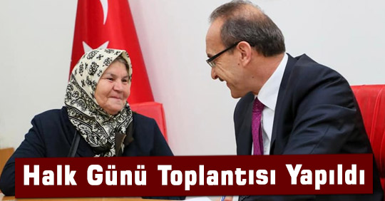 Halk Günü Toplantısı Yapıldı