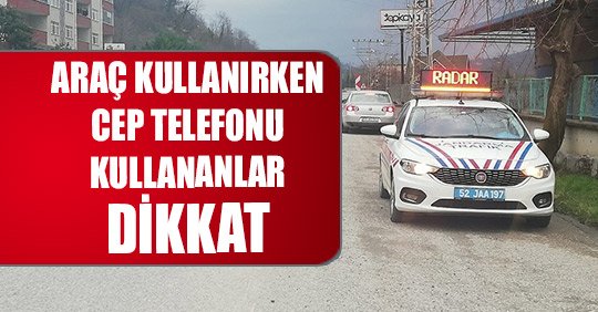 Ordu Trafik denetimlerinde iki araç men edildi