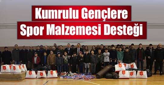 Kumrulu Gençlere Spor Malzemesi Desteği