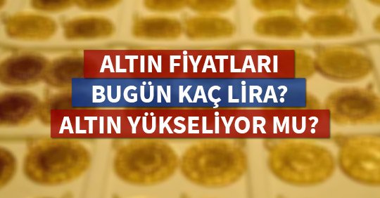 Altın Fiyatları Bugün Kaç Lira? Altın Yükseliyor mu?
