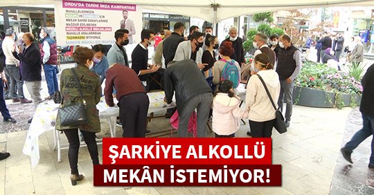 ŞARKİYE ALKOLLÜ MEKÂN İSTEMİYOR!