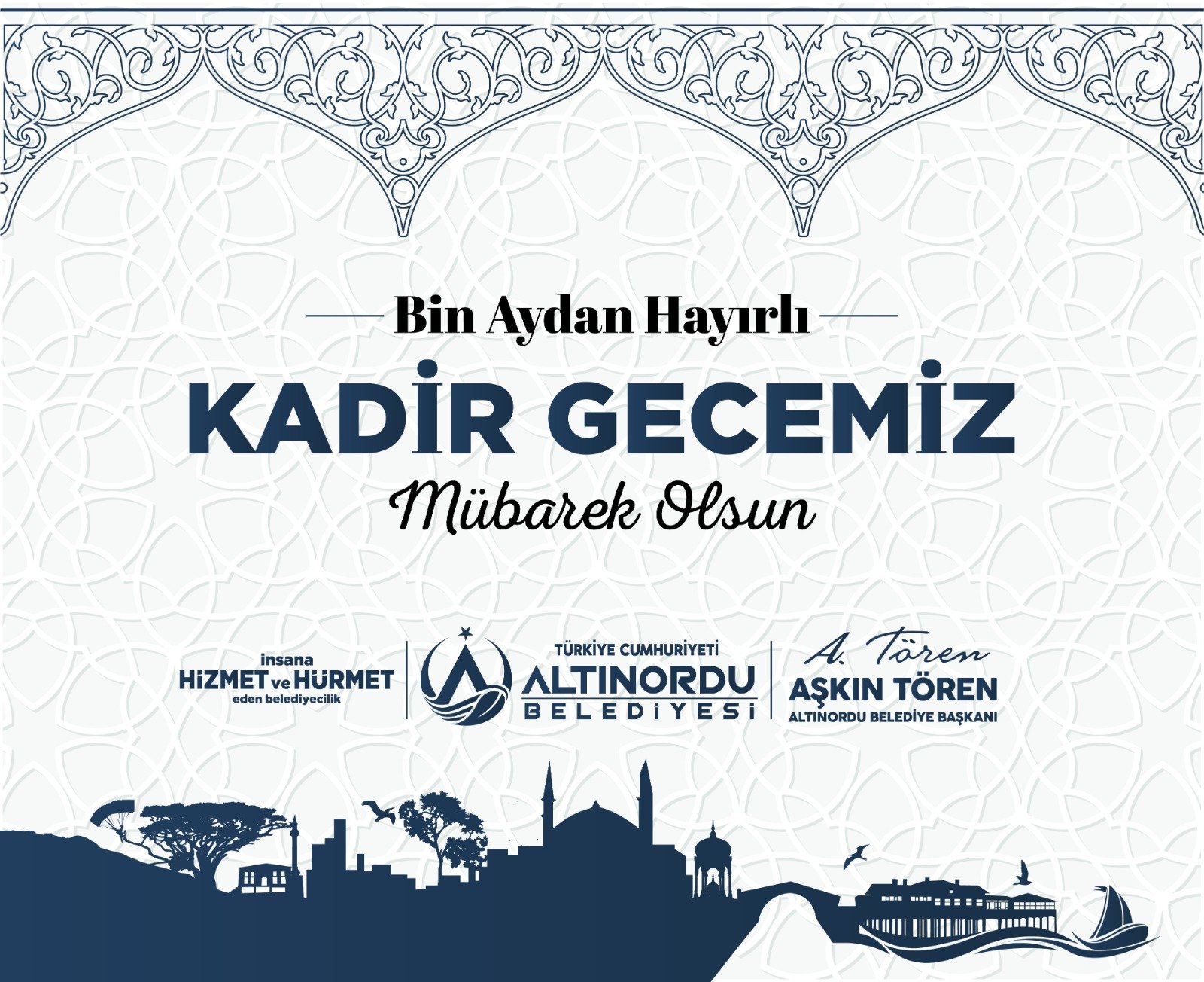 BAŞKAN TÖREN’DEN KADİR GECESİ MESAJI