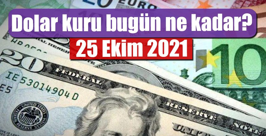 Dolar kuru bugün ne kadar? 25 Ekim 2021