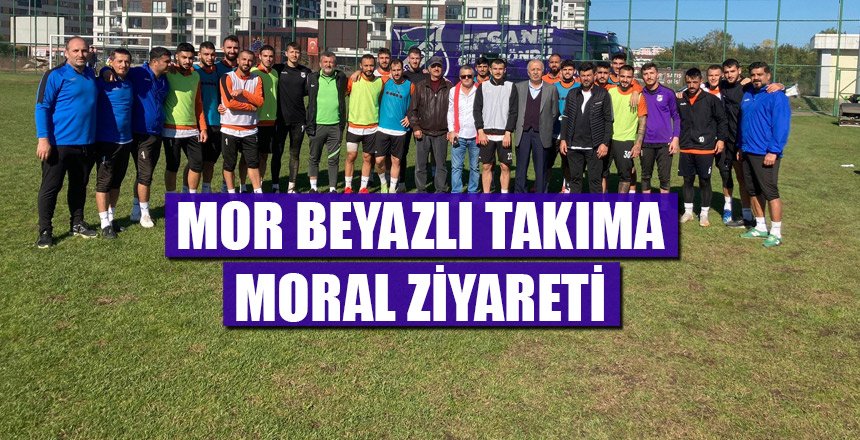 MOR BEYAZLI TAKIMA MORAL ZİYARETİ