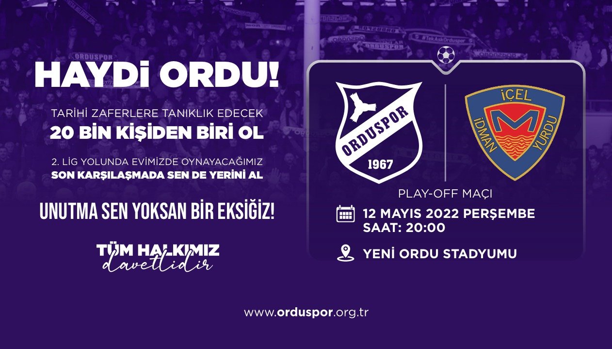 HAYDİ ORDUSPOR 2. LİGE