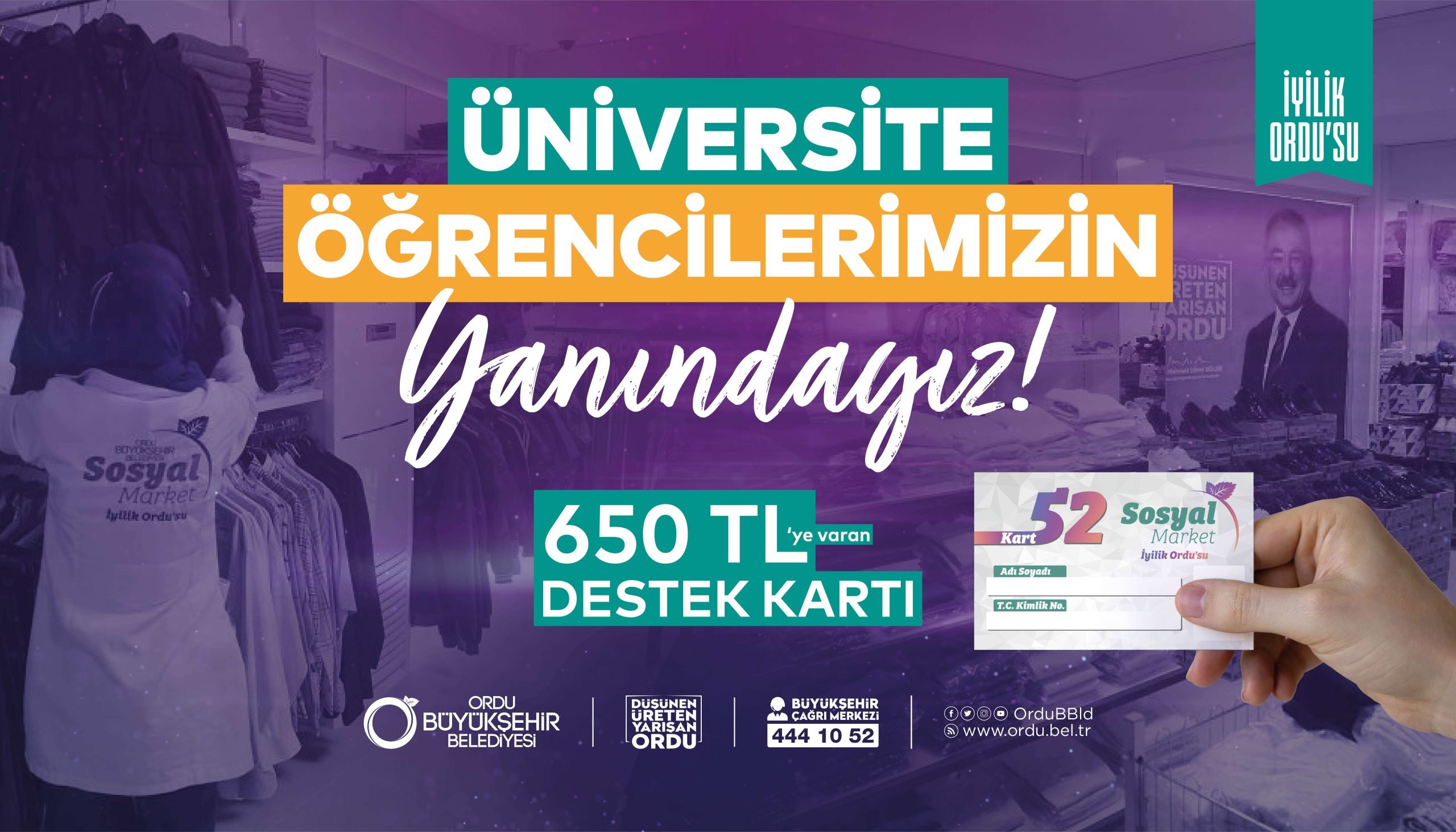 ÖĞRENCİLERE 650 TL’YE VARAN DESTEK