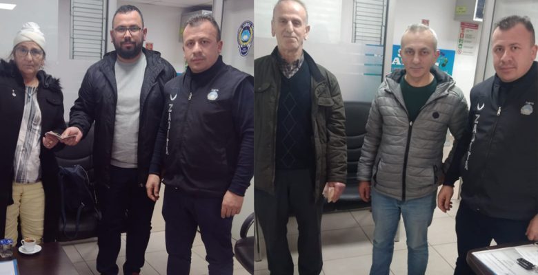 PARA DOLU ÇANTAYI SAHİBİNE TESLİM ETTİ