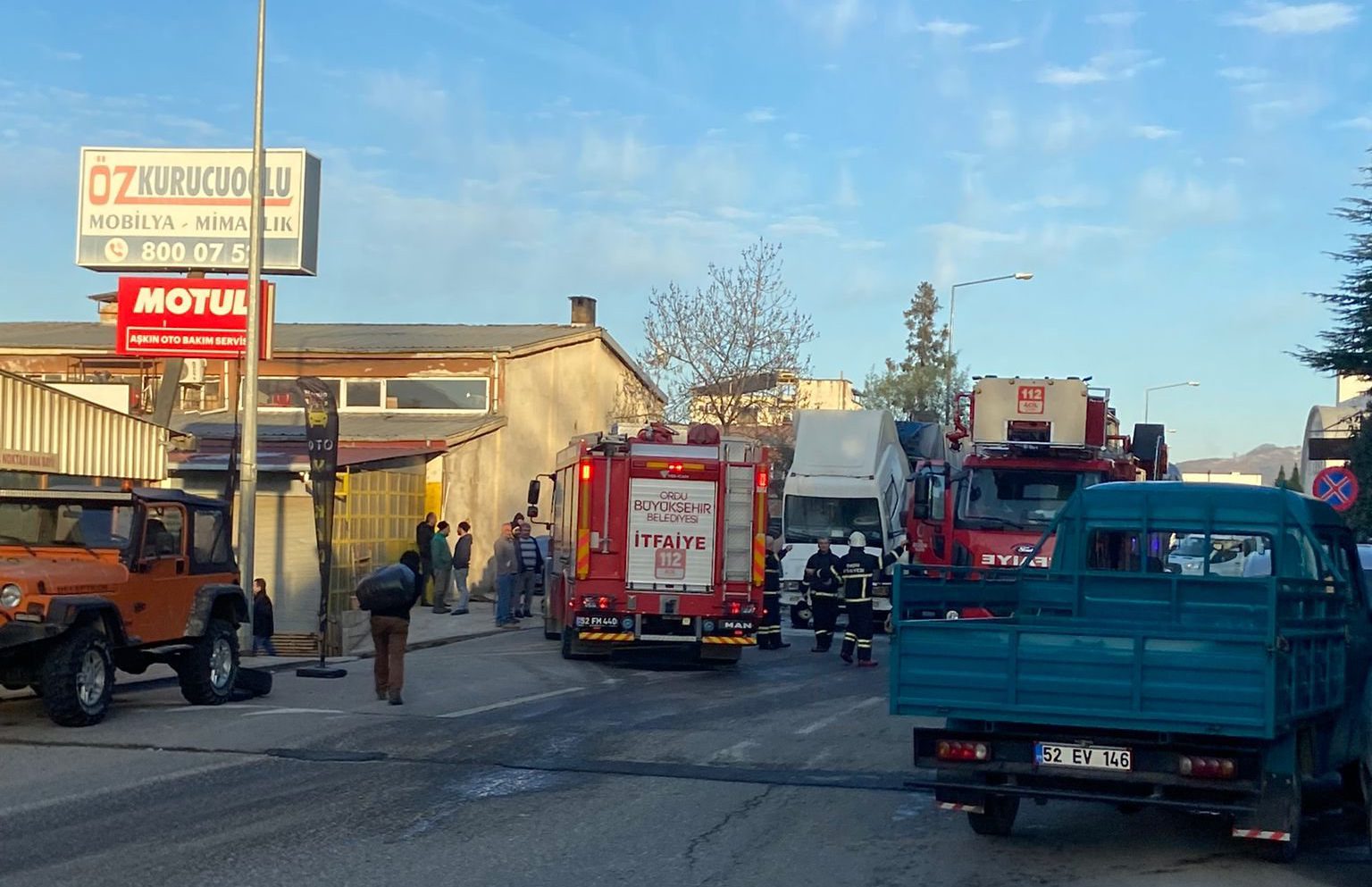 HAREKET HALİNDEKİ KAMYON ALEV ALDI