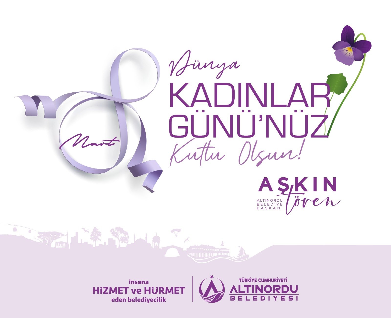 BAŞKAN TÖREN’DEN 8 MART DÜNYA KADINLAR GÜNÜ MESAJI