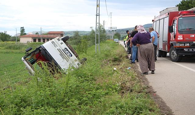 14 İşçili Minibüs devrildi
