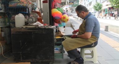 Amasya'da bıçak bileyicilerde Kurban Bayramı yoğunluğu başladı