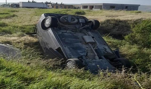 Amasya'da devrilen araçtaki 8 kişi yaralandı