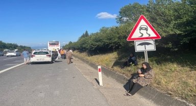 Anadolu Otoyolu'nun Düzce kesiminde zincirleme trafik kazasında 13 kişi yaralandı