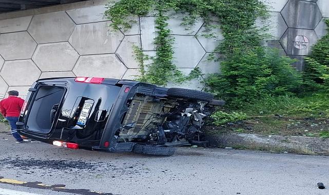 Aracın devrilmesi sonucu 1 kişi öldü, 1 kişi yaralandı