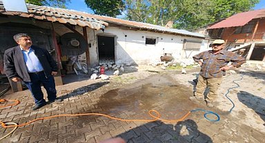 Bolu'da çıkan kümes yangını söndürüldü