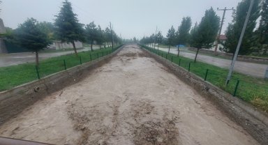 Çorum'un Boğazkale ilçesinde sağanak etkili oldu