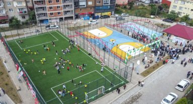 Giresun'da nitelikli sosyal ve spor alanları semt sahaları ile genişliyor