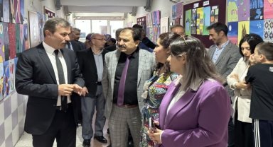 Havza'da resim ve teknoloji tasarım sergisi açıldı