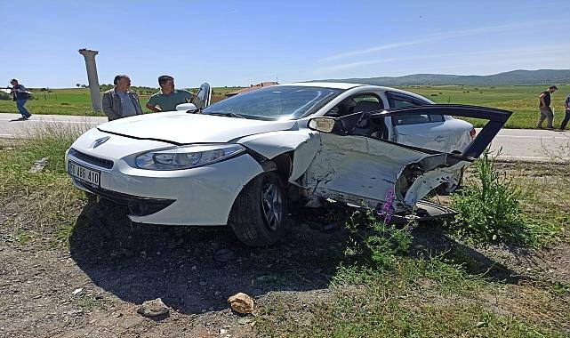 İki otomobilin çarpıştığı kazada 1 kişi yaralandı