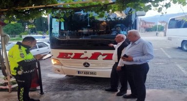 Kargı'da yolcu otobüsleri denetlendi