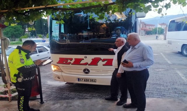 Kargı'da yolcu otobüsleri denetlendi