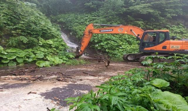 Ordu'da sağanak nedeniyle 94 noktada heyelan oldu