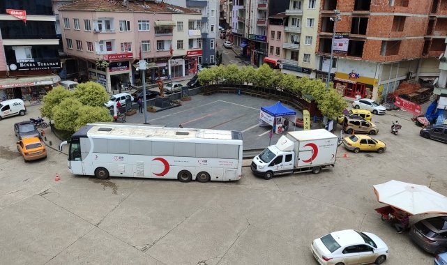 Salıpazarı ilçesinde kan bağışı kampanyası düzenlendi