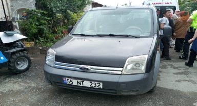 Samsun'da hafif ticari aracın çarptığı kişi yaralandı