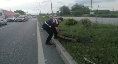 Samsun'da otomobilin çarptığı motosiklet sürücüsü ağır yaralandı