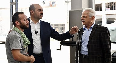 Terme'de taşkından etkilenen esnafa ziyaret 