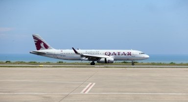 Trabzon ile Katar'ın başkenti Doha arasında ilk uçak seferi gerçekleştirildi