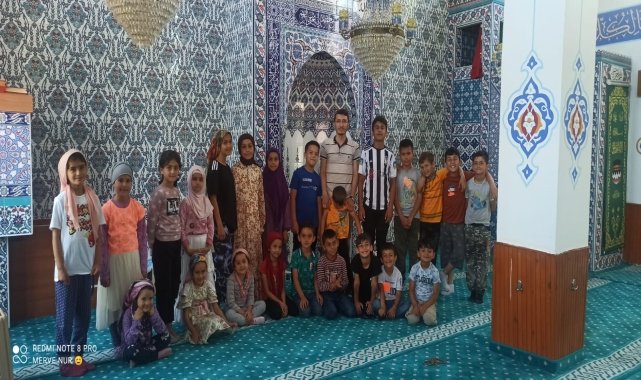Alaçam'da yaz Kur'an kursları devam ediyor