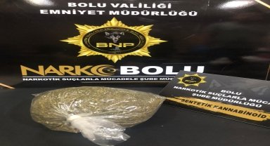 Bolu'da uyuşturucuyla yakalanan yolcu tutuklandı