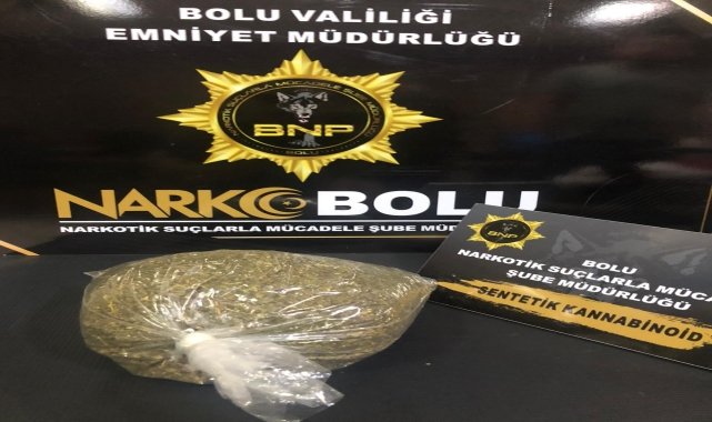Bolu'da uyuşturucuyla yakalanan yolcu tutuklandı