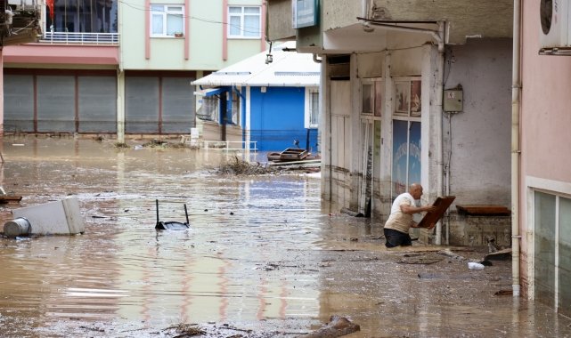 Giresun'da şiddetli yağış etkili oldu