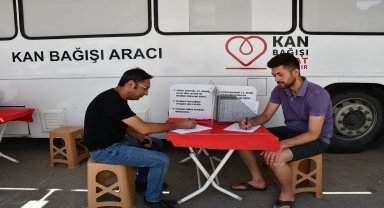Gümüşhacıköy'de kan bağışı kampanyası düzenlendi