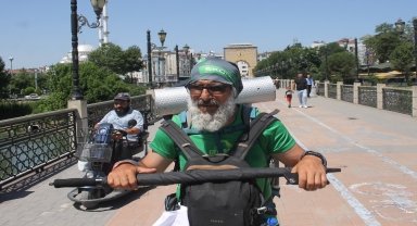 Okuduğu kitaptan etkilenip yürüyerek Türkiye turuna çıktı