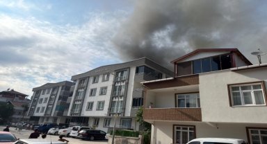 Samsun'da 4 katlı binada çıkan yangın söndürüldü