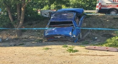Samsun'da aracın çarptığı otomobilden yola fırlayan kadın öldü 