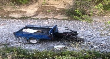Sinop'ta yeni aldığı motosikletiyle dereye yuvarlanan sürücü öldü