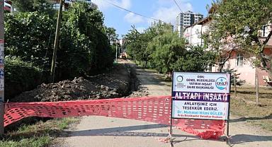FATSA İLÇESİ DOLUNAY MAHALLESİNDE ALT YAPI YENİLENİYOR