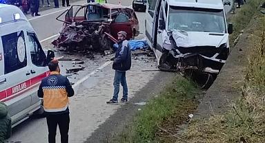 FECİ KAZADA 2 KİŞİ CAN VERDİ