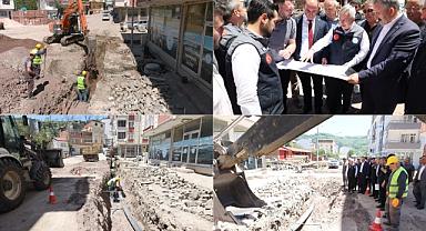 AYBASTI İLÇE MERKEZİNİN ALT YAPISI YENİLENİYOR
