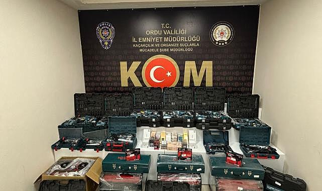 Ordu’da Kaçakçılık Operasyonu: Çok Sayıda Kaçak Ürün Ele Geçirildi