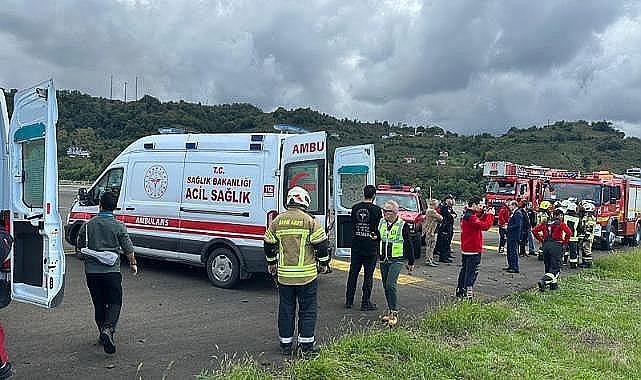 Ordu-Giresun Havalimanında Acil Durum ve Ateşli Yangın Tatbikatı Yapıldı