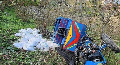 Korgan ilçesi Başköy Mahallesi'nde tarım aracı devrildi. Kazada 1 kişi hayatını kaybetti.