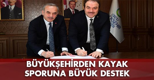 BÜYÜKŞEHİRDEN KAYAK SPORUNA BÜYÜK DESTEK