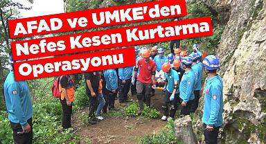 AFAD ve UMKE'den Nefes Kesen Kurtarma Operasyonu